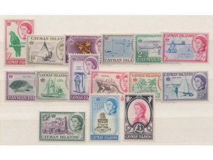 Cayman Islands, 1962, 1/4P-1Pound série Elisabeth, **