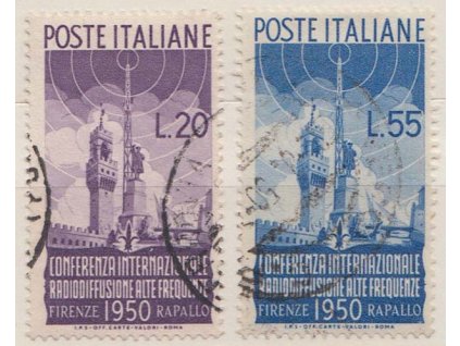 1950, 20-55 L série Radiokonfernce, Nr.796-97, razítko