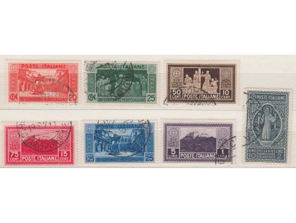 1929, 20C-10L Monte Cassino, MiNr.318-24, razítko