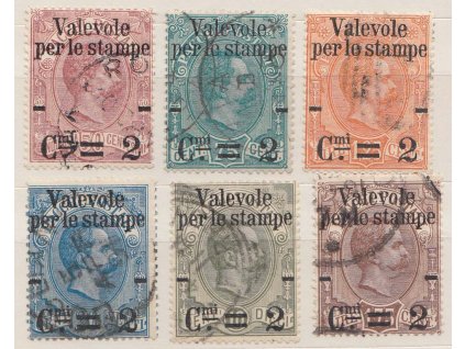 1890, 2C/10C-2C/1.75L série, MiNr.61-66, razítkované