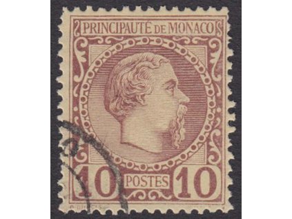 1885, 10 C Charles, MiNr.4, razítkované, kz