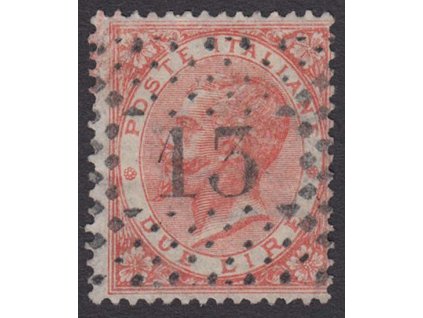 1863, 2 L Emanuel, MiNr.22, razítko, vodorovné faldy