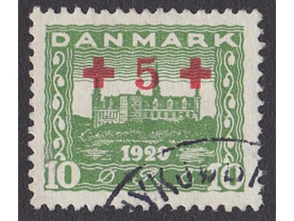 1921, 10 Q Červený kříž, MiNr.116, razítkované