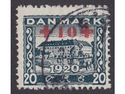1921, 20 Q Červený kříž, MiNr.117, razítkované