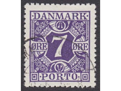 1930, 7 Q doplatní, MiNr.21, razítkované