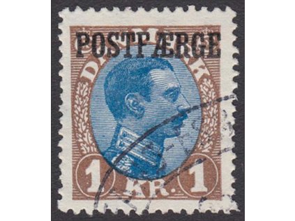 1922, 1 Kr Paketmarken, MiNr.10, razítkované