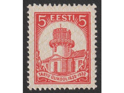 Eesti, 1932, 5 S Observatoř, MiNr.94, **