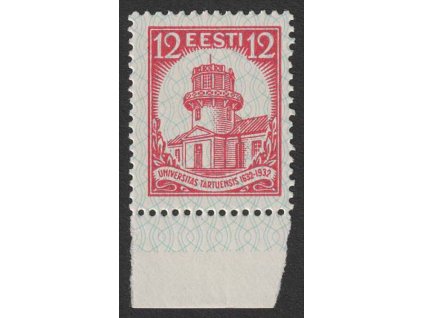 Eesti, 1932, 12 S Univerzita, MiNr.96, **