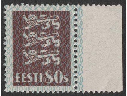Eesti, 1928, 80 S Znak, MiNr.86, **