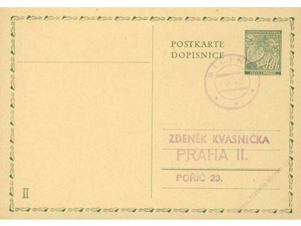 Bílin, 1945, II. díl protektorátní dopisnice
