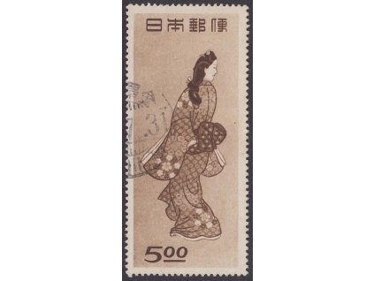 Japonsko, 1948, 5 Y Týden filatelie, MiNr.428, razítko