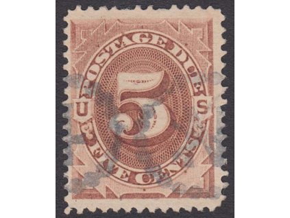 USA, 1879, 5 C doplatní, MiNr.4, razítkované, kzy