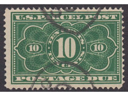 USA, 1912, 10 C Paket-Portomarken, MiNr.4, razítkované