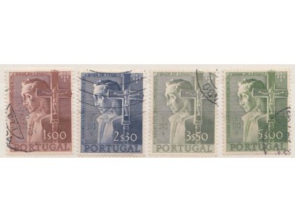 1954, 1-5 E série Sao Paulo, MiNr.831-34, razítko, dv