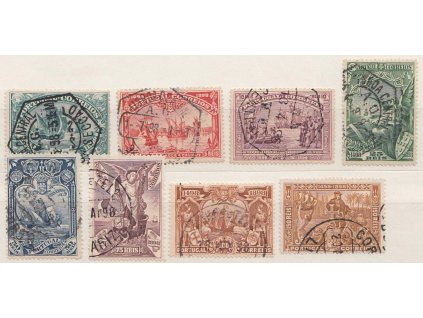 1898, 2 1/2-150 R série Mořeplavci, Nr.138-45, razítko, dv