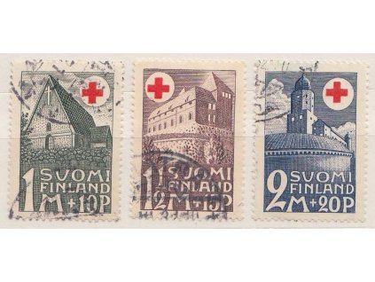 1931, 1-2 M série Červený kříž, Nr.164-66, razítko, 1M dv