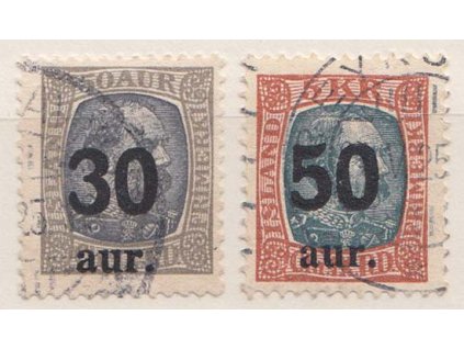 1925, 30A/50A-50A/5Kr série, MiNr.112-13, razítkované