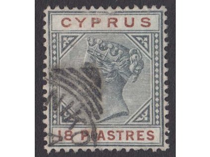 Kypr, 1894, 18 Pia Viktoria, MiNr.34, razítkované, dv