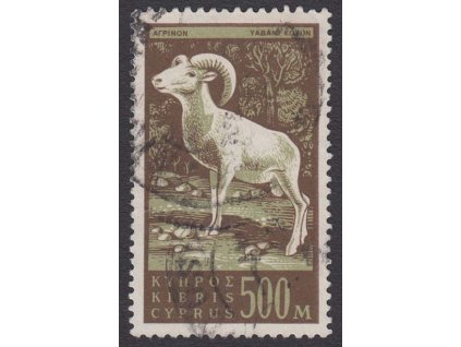 Kypr, 1962, 500 M Muflon, MiNr.213, razítkované