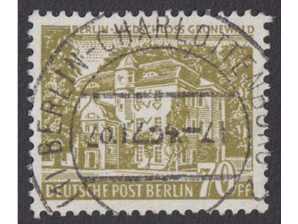 1954, 70 Pf Budovy, MiNr.123, razítkované