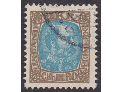 1902, 2 Kr Christian, MiNr.46, razítkované