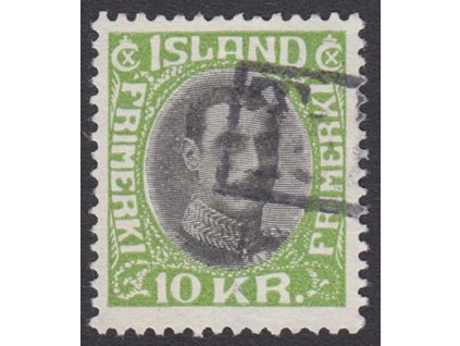 1931, 10 Kr Christian, MiNr.167, razítkované