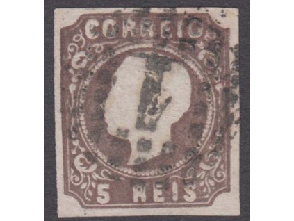 1862, 5 R Luis, MiNr.12I, razítkované