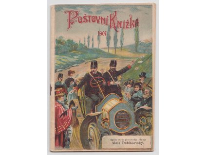 1907, Poštovní knížka pro rok 1907, barevná, kompletní