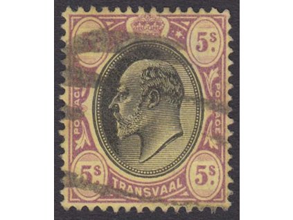 Transvaal, 1902, 5 Sh Eduard, MiNr.114, razítkované