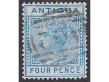 Antigua, 1879, 4 P Viktoria, MiNr.7, razítkované