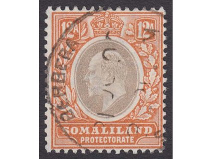 Somaliland, 1905, 12 A Eduard, MiNr.43a, razítkované