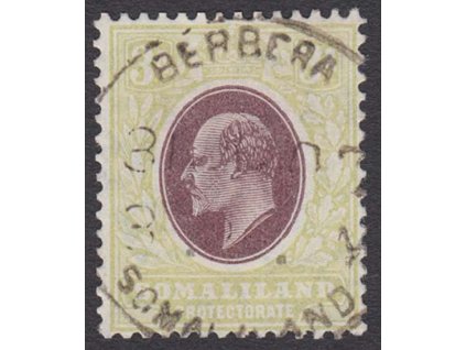 Somaliland, 1905, 3 A Eduard, MiNr.39, razítkované