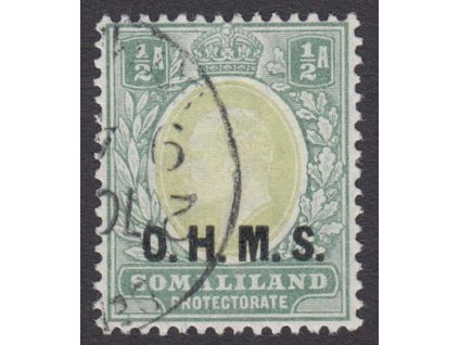 Somaliland, 1905, 1/2 A služební, MiNr.11, razítkované