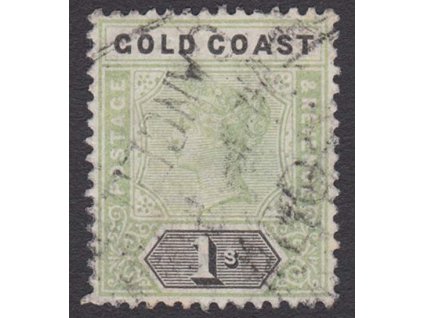 Gold Coast, 1898, 1 Sh Viktoria, MiNr.28, razítkované