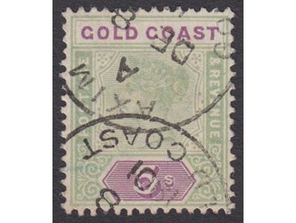 Gold Coast, 1898, 5 Sh Viktoria, MiNr.30, razítkované
