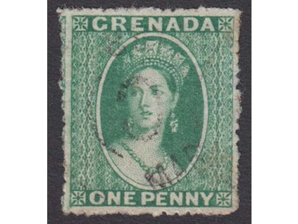 Grenada, 1863, 1 P Viktoria, MiNr.3, razítkované, dv