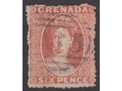 Grenada, 1873, 6 P Viktoria, MiNr.6, razítkované