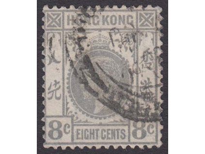 Hong Kong, 1921, 8 C Jiří V., MiNr.117, razítkované, dv