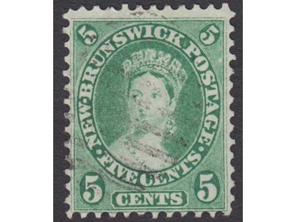 New Brunswick, 1860, 5 C Viktoria, MiNr.6, razítkované