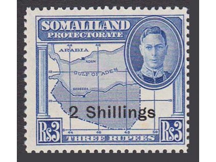Somaliland, 1951, 2Sch/3R Jiří VI., MiNr.118, **