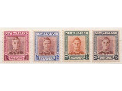 Nový Zéland, 1947, 1-3 Sh Jiří VI., MiNr.295-98, **