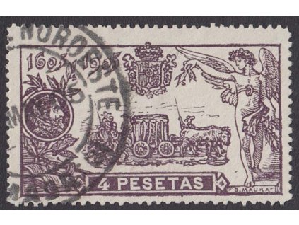 1905, 4 Pta Don Quijote, MiNr.228, razítkované