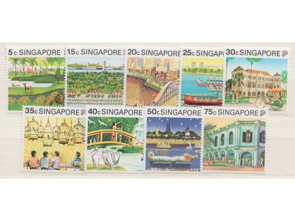 Singapur, 1990, 5-75 C série Turismus, Nr.598-606, **