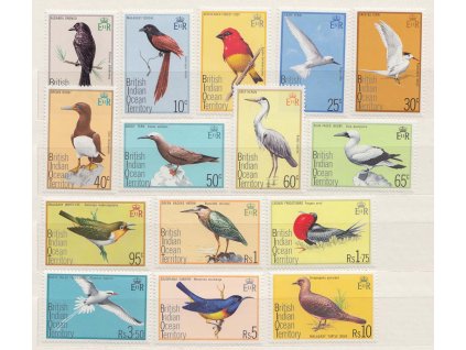 Indian Ocean Territori, 1975, 5C-10R Ptáci, Nr.63-77, **