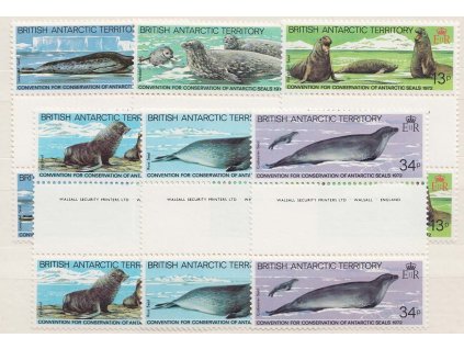 Antarktické území, 1983, 5-34 P série Tuleni, Nr.98-103, **
