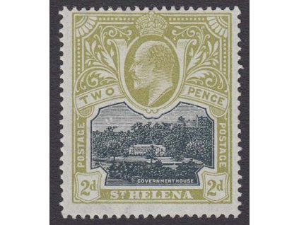 St. Helena, 1903, 2 P Eduard, MiNr.32, * po nálepce