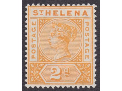St. Helena, 1890, 2 P Viktoria, MiNr.24, * po nálepce
