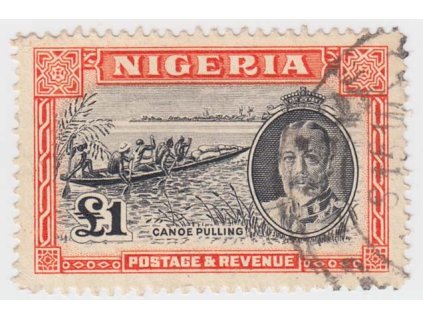 Nigeria, 1936, 1 Pound Jiří V., MiNr.42, kvalita - razítkované