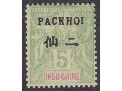 Indočína, 1902, 5 C Packhoi, MiNr.20IV, těžší *