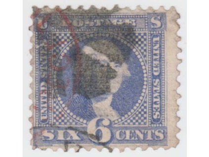USA, 1869, 6 C Washington, MiNr.29, razítkované, dv